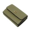 Used 9726 Mini Trifold Wallet CM437 7942 Current C Logo Khaki Green Polished Pebble Unused C Mark Moss Unisex from