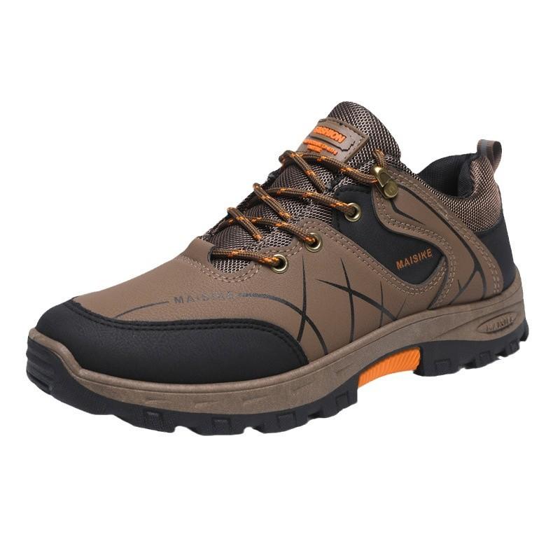 (fleece and thicker) autumn and winter large size shoes outdoor hiking shoes men's low-top lace-up casual sports shoes