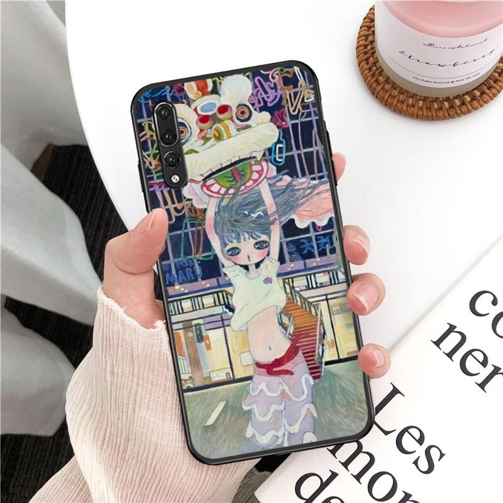 Aya Takano Phone Case For Huawei P 8 9 10 20 30 40 50 Pro Lite Psmart Honor 10 Lite 70 Mate 20lite