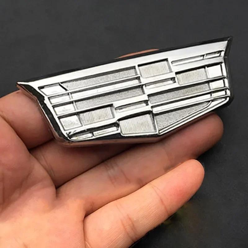 9.3x3.2CM Metalowy Boczny Emblemat Nadwozia Samochodowego Naklejka z Odznaką na Tylną Klapę dla Cadillac ATS BLS CT4 CT5 CTS ESCALADE SRX STS XT4 XT5 XT6 XTS
