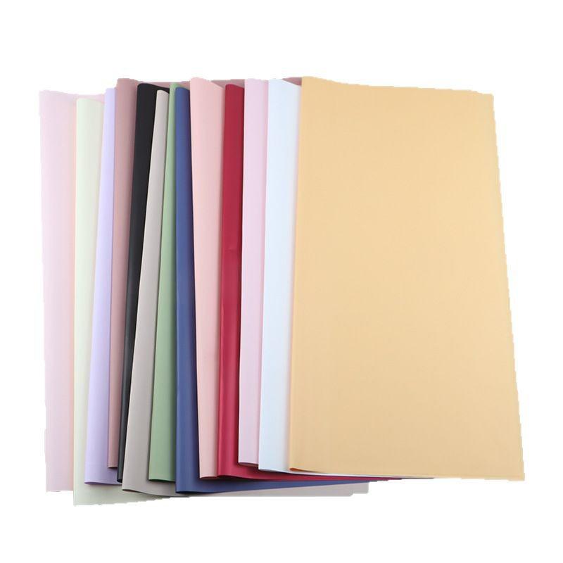 55x55cm Flower Wrapping Paper Foggy Waterproof Packing Festival Bouquet DIY Material Translucent Solid Color Decoration Paper