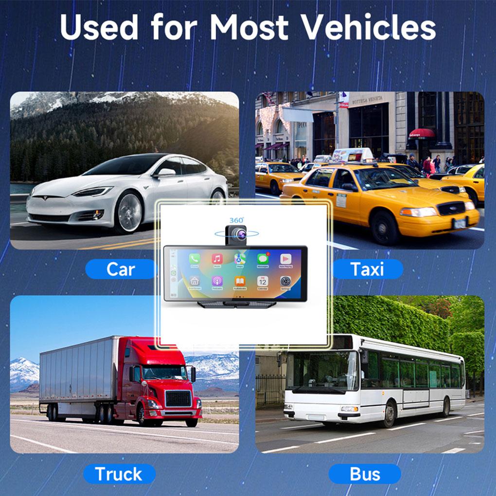 Portable 10.26Inch HD IPS Touchscreen Car Stereo Radio 4K Dash Cam Dual Screen Display Intelligent