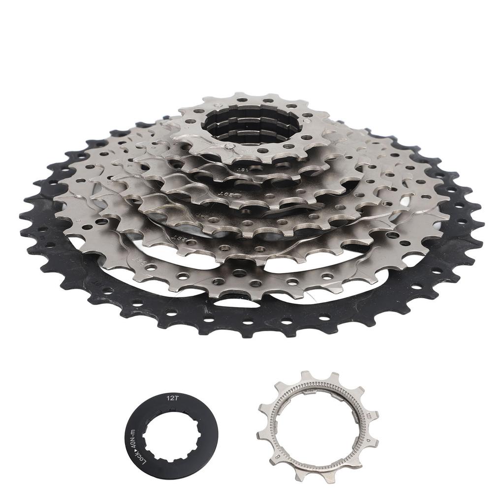 8 Speed Cassette 12‑40T Bicycle Cassette Aluminum Alloy Bike Freewheel Noiseless Smooth Rotation