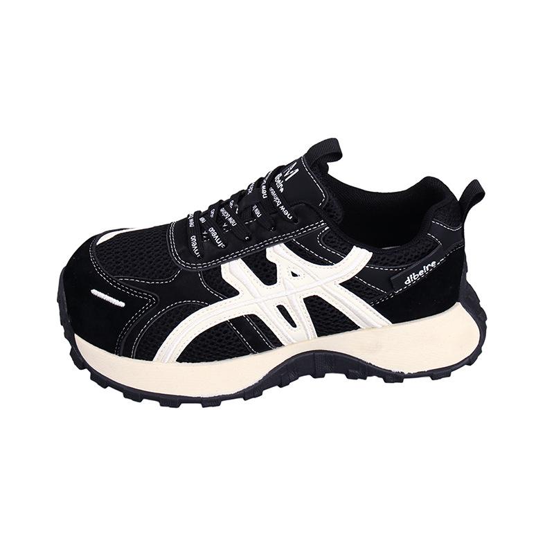 Korean Version Ins Thick-soled Inner Height Increase Color Matching German Training Shoes Women's 2025 Autumn New Versatile Forrest Gump Sports