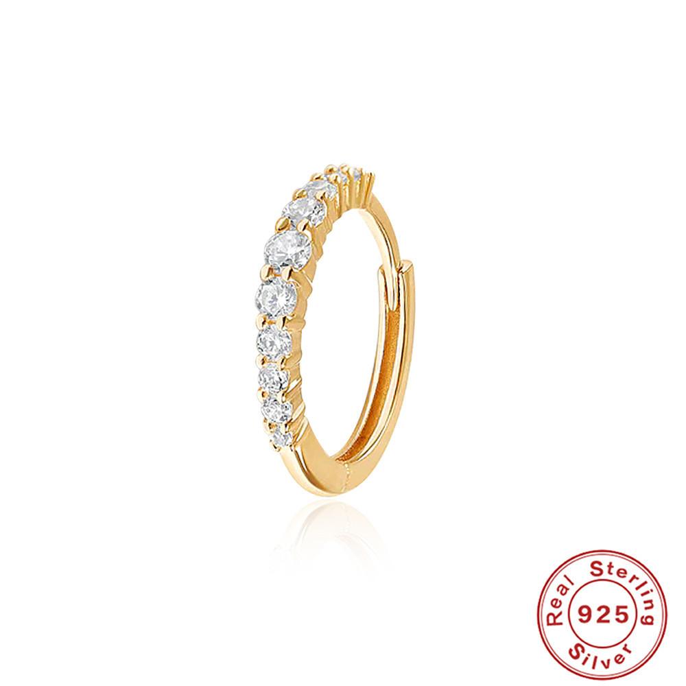 Fashion Ins Wind S925 Sterling Silver Earbone Rings Simple Classic Versatile Diamond Earrings Earrings Earrings Women