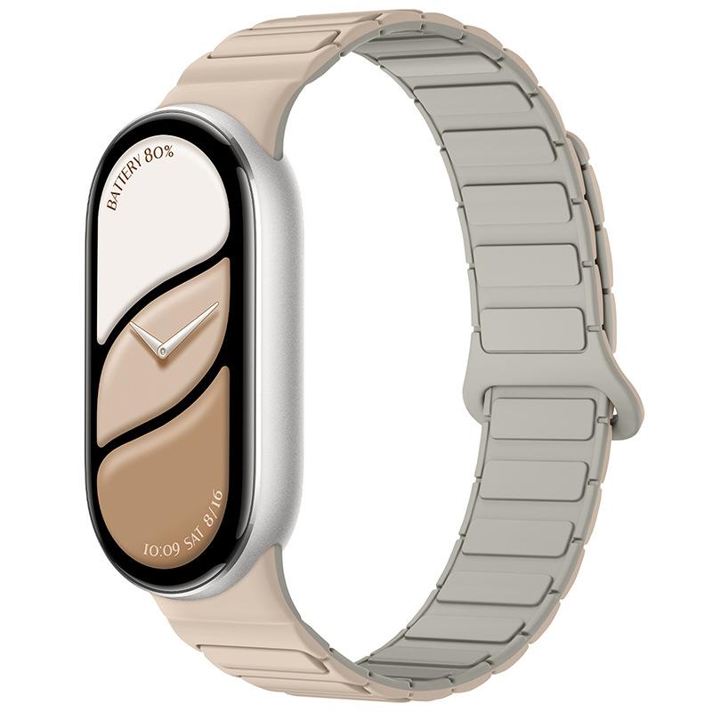 Magnetiskt looparmband för Mi Band 10 Rem Silikon Sportarmband för Xiaomi Mi Band 10 9 8 Correa Band Armbandsaccessoarer
