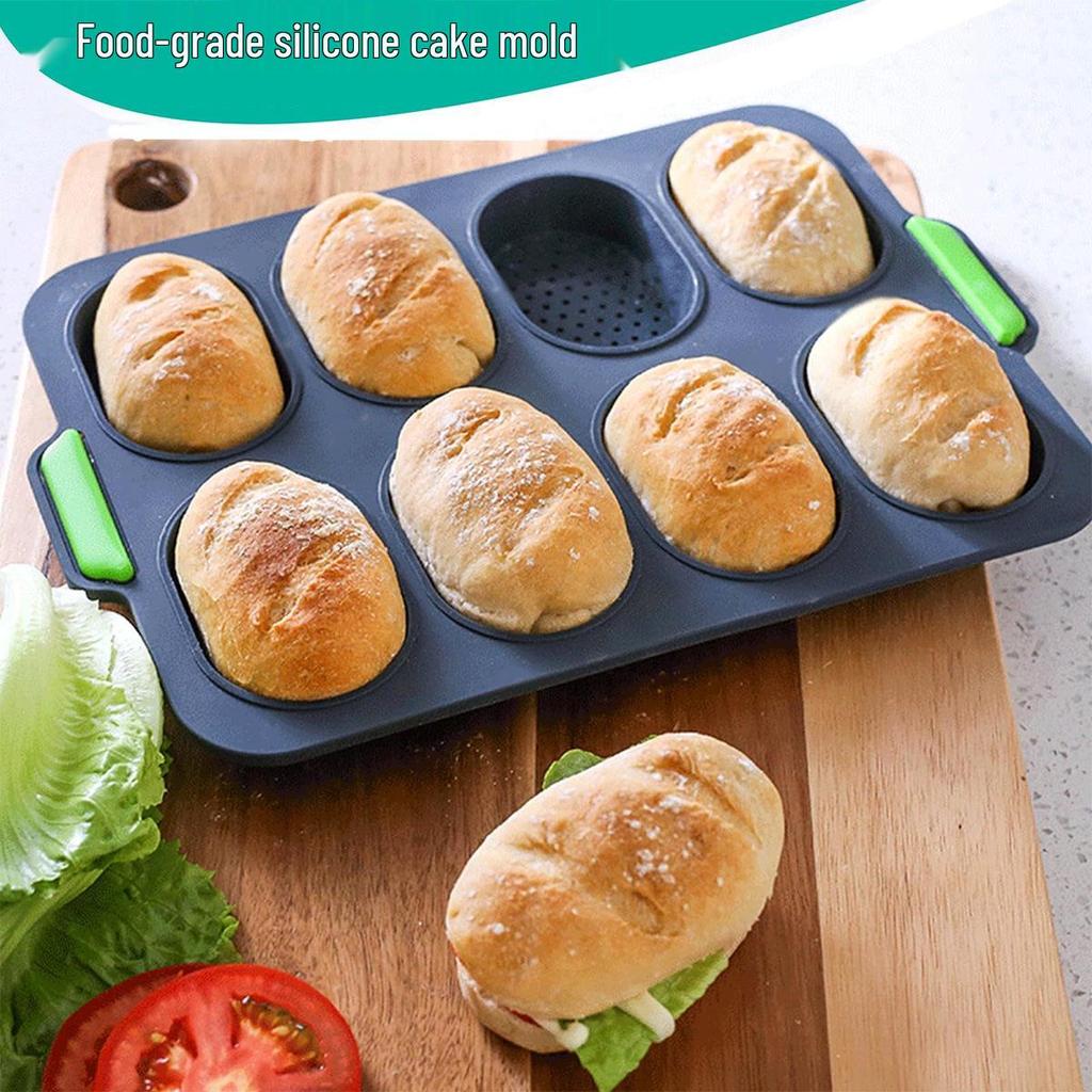 Food-Grade High-Temp Rectangular Silicone Cake & Baguette Mold