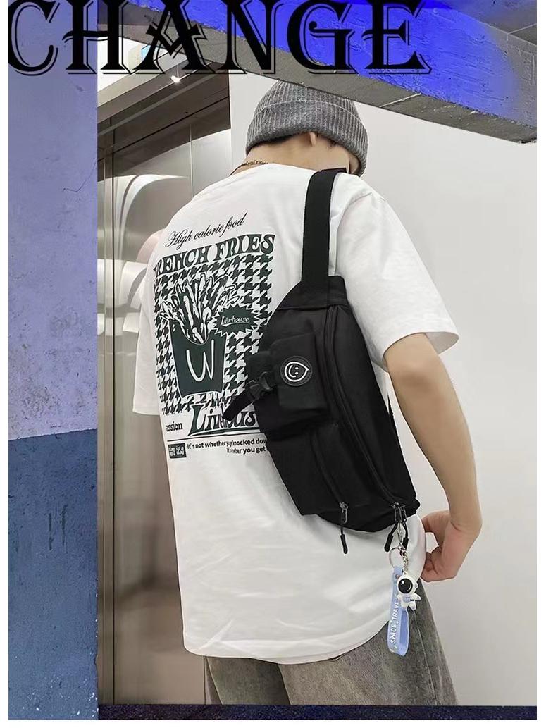 Японская трендовая нагрудная сумка кроссбоди - Универсальная, легкая, повседневная спортивная сумка для мужчин и женщин