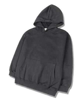 Plain Oversized Fleece Hoodie Dark Gray