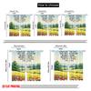 2pcs 2D Flat Printing Drapes Taste See Lord Good 100% Polyester Without Electricity All Season Party & Holiday Decor Use for
