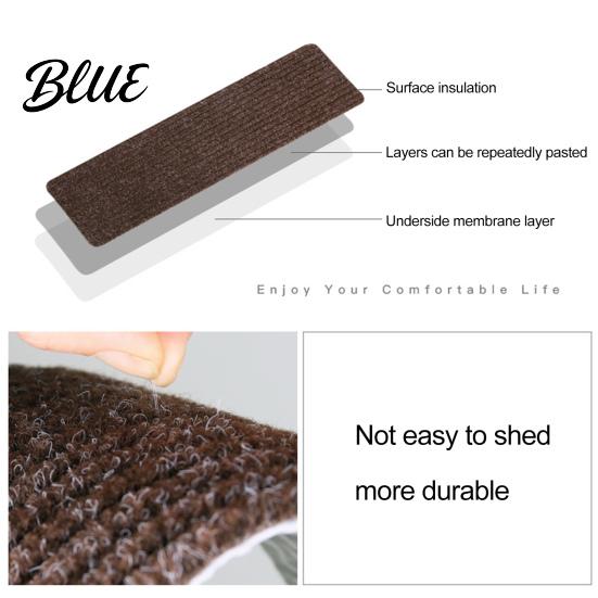 Self-adhesive Stair Treads Runners Rug Carpet Mat Steps Non-Slip for Wooden Safety Residue-free Self-Adhesive Indoor