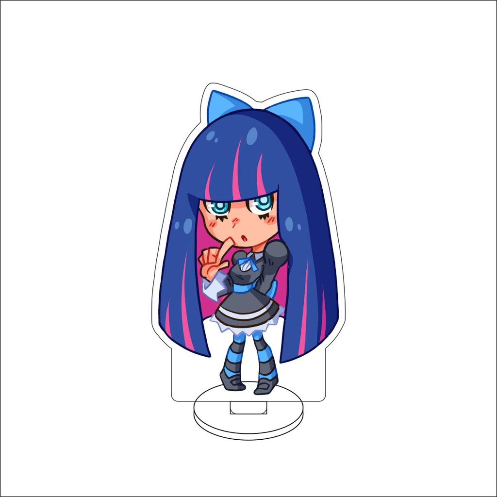 10CM Anime Panty Strumpf mit Strumpfhalterschleife Figur Ständer Modell Strumpf Anarchie/Knapp/ Niedlich Schreibtisch Dekoration Stehendes Schild Geschenke