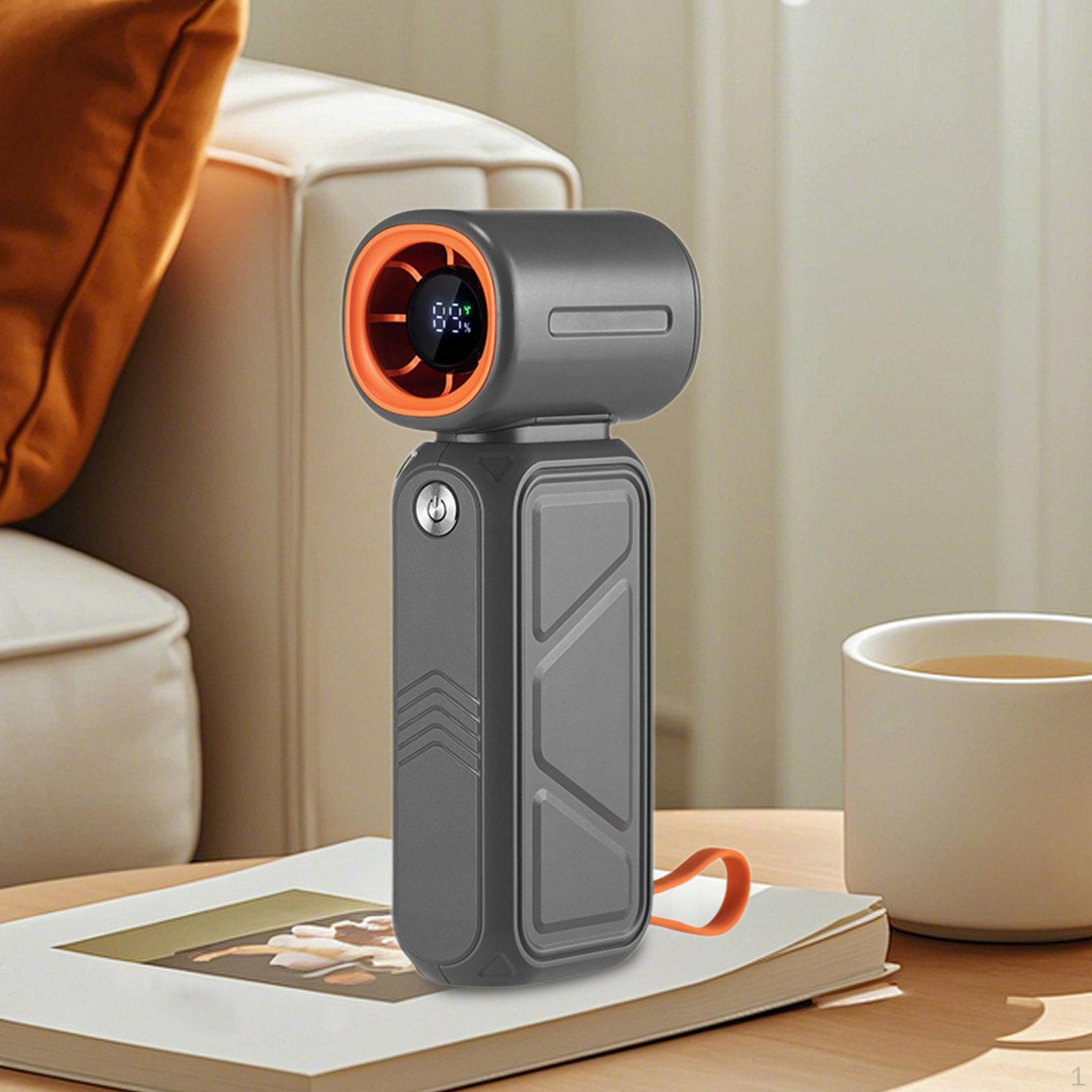 

Handheld Fan 5 Adjustable Speed Desktop Cooling for Bedroom Home Outdoor сірий колір