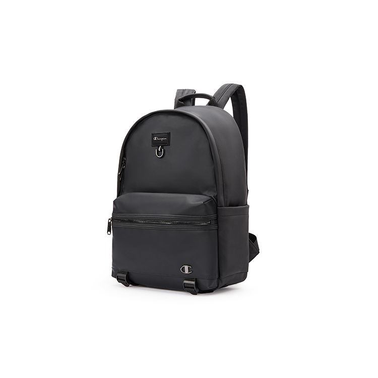 Champion Champ Tracer Backpack 2 Script Logo Leather Label Metal Buckle Fashionable Versatile Trendy Fabric Synthetic Leather Backpack U4AACPU05