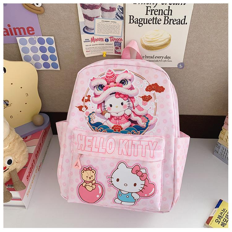 

Cartoon Animation Printed Boys And Girls Backpack Kindergarten Small And Medium Class Baby Schoolbag Children S Backpack розовый