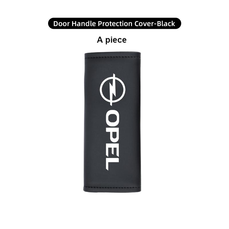For Opel Car Door Inner Handle Non-slip Leather Protector Sleeve Case Vectra Zafira Meriva Mokka Grandland Vivaro Antara Ms3