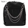 Multi-layer Metal Charms Bag Chain Cross Pendant Backpack Decoration DIY Exquisite Pearl Purse Chain Women Men Bag Accessories
