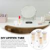 CALLARON Set of Empty Lipstick Clear Plastic Refillable Containers with Rotating DIY Lipstick Storage Containers 8-Piece Tubes, Design,