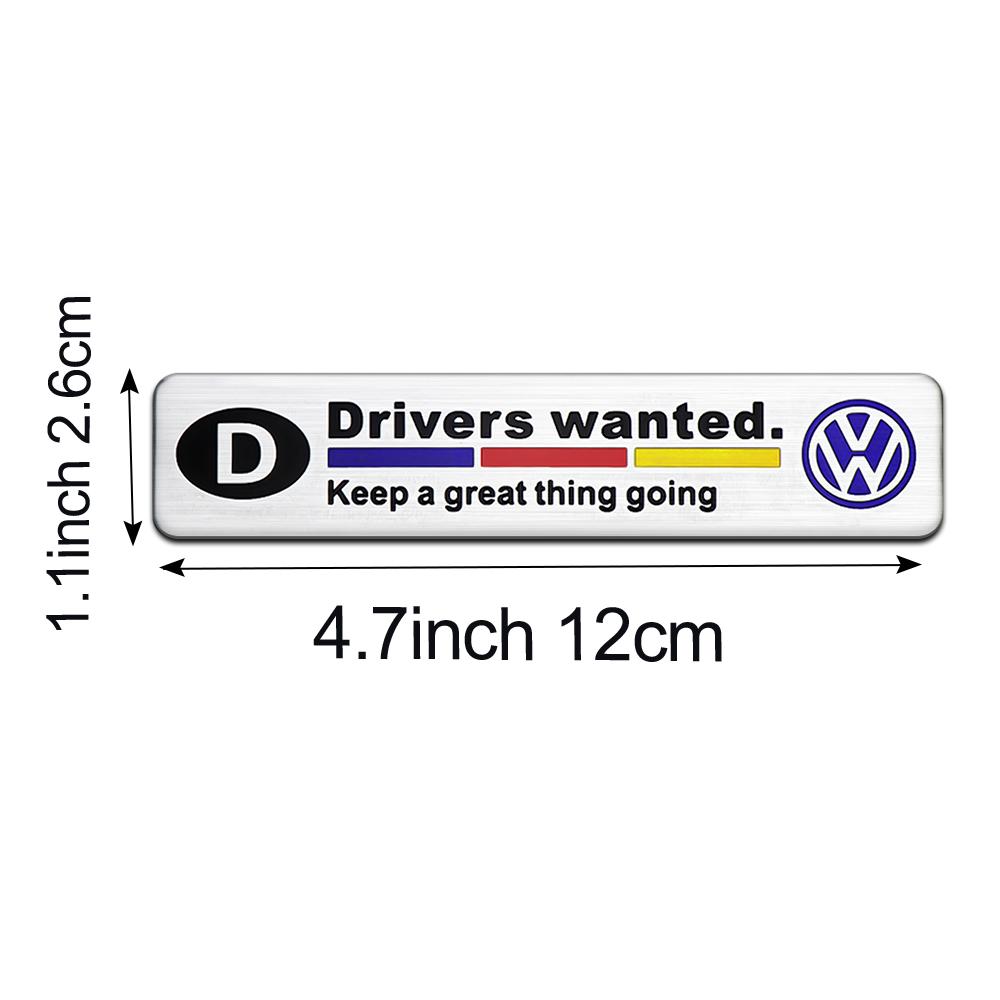 OPQ1 Car Accessories 3D Metal Alloy Car Motorsport Logo Body Trunk Sticker for Volkswagen VW Golf 6 7 8 Passat CC 4 Motion MTM Blue