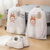 10Pcs Transparent Shoes Storage Bags Dust-Proof Travel Shoe Bag Durable Drawstring Bag