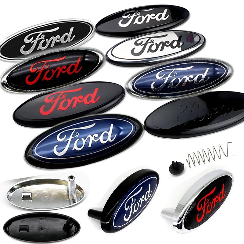 Car Front Grille Logo Hood Logo Badge Trunk Auto Accessories For Ford Focus mk2 mk3 Fiesta mk7 Ranger Mondeo mk4 S-MAX Kuga 9 10