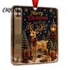 Unique Money Present for Holiday Decoration Christmas Cash Gift Ornament, Acrylic Holder Cash, Funny Decorative Party Xmas Tree Hanging Tree, Supplies