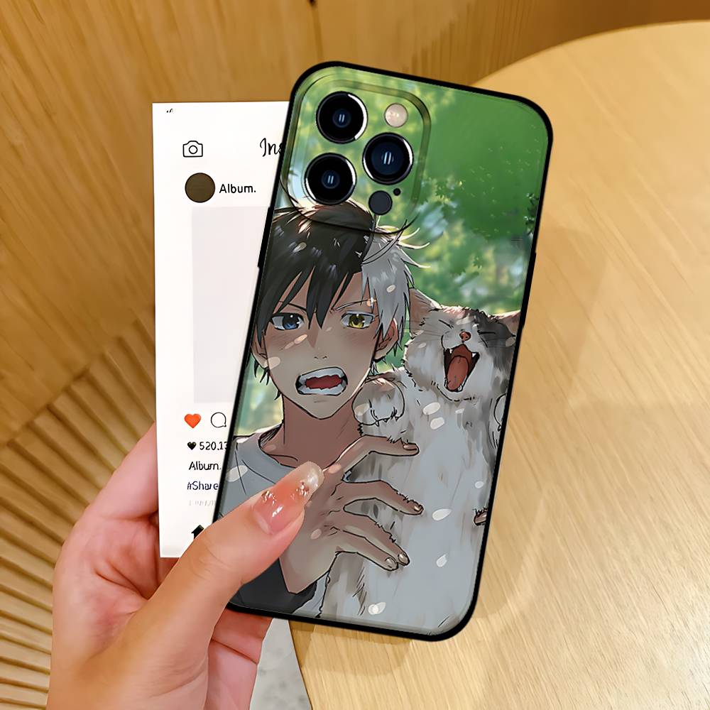 S-Sakuras H-Harukas Handyhülle Schwarz Passend für IPhone 17,16,15,11,13,14 Pro Max,Plus,X,Xr,Xs Max,13Mini