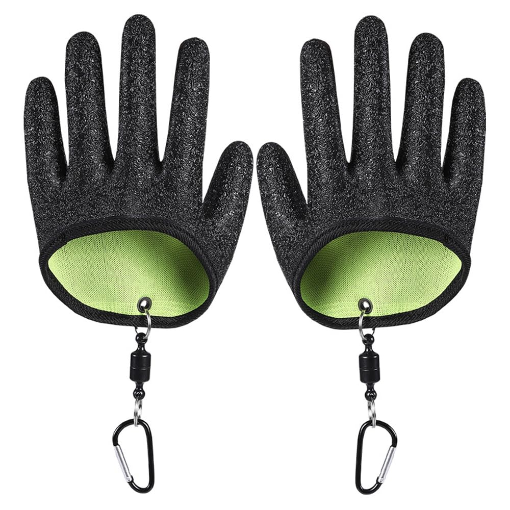 MINGTIANGH Fishing Gloves, Fishing Gloves with Magnetic Hook, Cut Resistant,