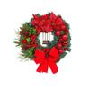 Christmas Wreath With Red Flowers 40CM Front Door Home Decor