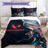 3pcs VALORANT Design Cover Set - HD Printed Bedding with 1 Cover and 2 Pillowcases - Perfect for Home and Dorm Decor