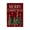 Santa Claus Christmas Garden Flag Single-sided Printing Elk Snowman House Yard Flag Large Banner Outdoor Decoration