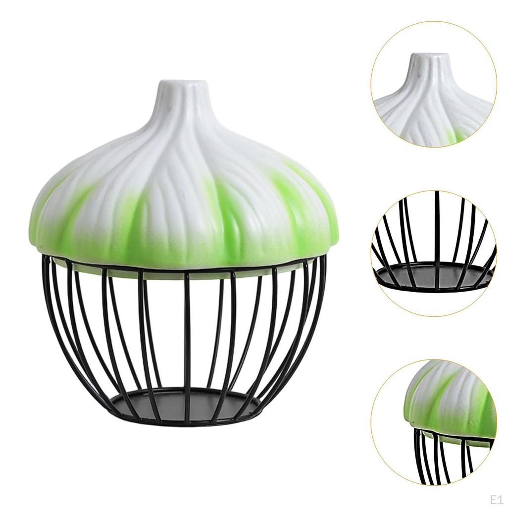 Garlic Storage Basket Fruit Decorative Home Decoration Snacks Organizer Versatile for