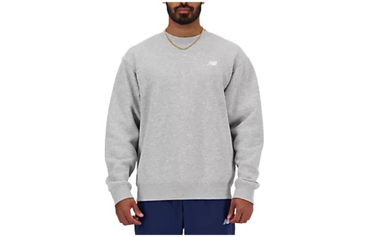 Men's Sweatshirt New Balance Sport Essentials Fleece Crew Sweatshirt Men's Gray