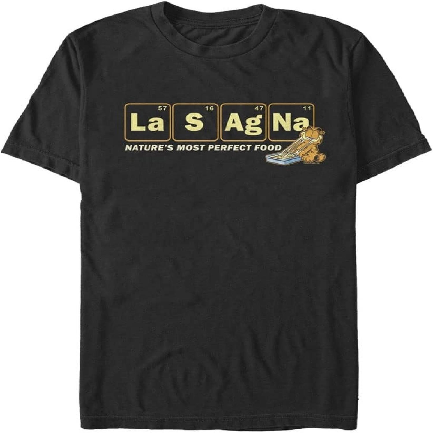 Nickelodeon Большие и высокие Гарфилд Лазанья Периодические Мужские Топы Футболка с коротким рукавом S