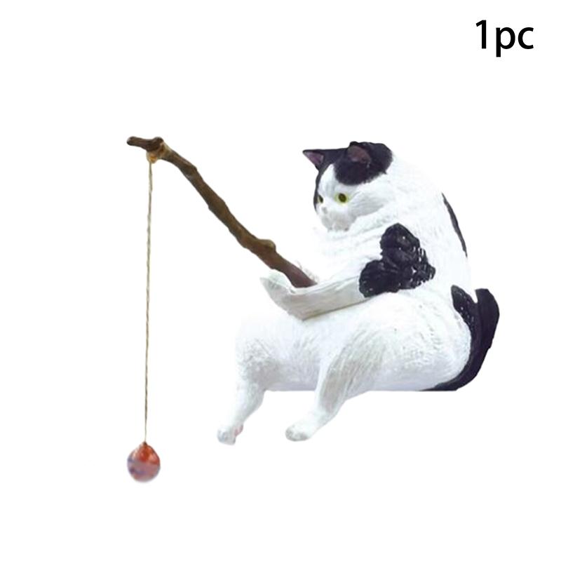 Fischaquarium Angelkatze Hängend Kreative Landschaft Büroornamente Angelspaß Mini Dekorative Mikrolandschaft