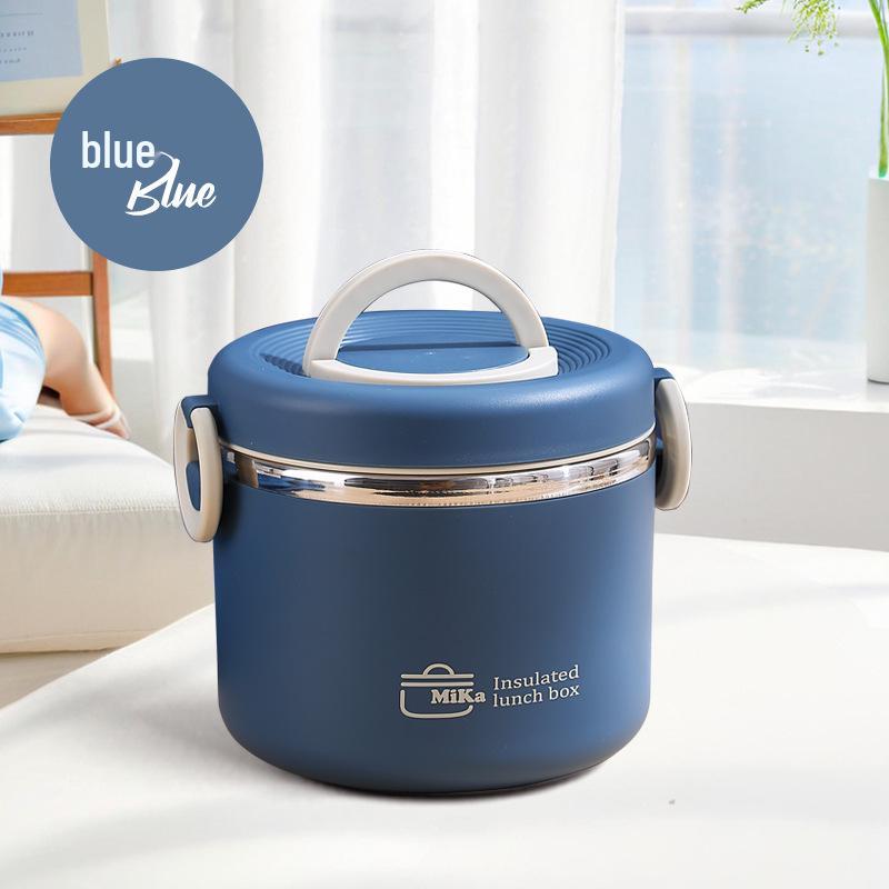 Portable Double-Layer Insulated Lunch Box for Students & Office Workers, 304 Stainless Steel, Ideal for Meal Transport