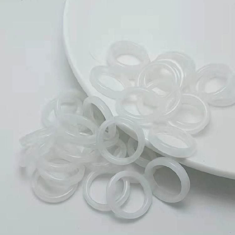 2 Stück bunte Acrylringe für Frauen, dünne runde Ringe, transparent, stapelbar, Bandringe, Geburtstagsdekoration, Geschenke