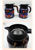 Portable Floral 316 Stainless Steel Teapot with Large Capacity & Inner Liner
