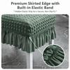 1PC Seersucker Chair Cover Elastic Stretch Chair Slipcover  Kitchen Hotel Wedding Banquet
