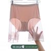 Lace Trim Plus Size Women's Safety Shorts, 200 Lbs, Mid-High Waist, Anti-Exposure, Five-Point Style, Summer.