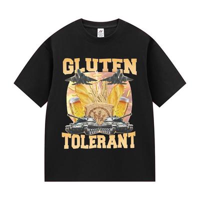 Creative Gluten Tolerant Funny Meme Tee Shirt Men Women Vintage High Quality Fashion T-shirt Tops 100% Cotton Oversized T Shirts