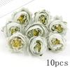 Green Rose Artificial Flowers Heads Silk Fake Flower for Home Room Decor Marriage Wedding Decora DIY Craft Wreath Gift Accessory