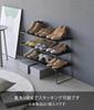 Yamazaki Tower Folding Shoe x D27 x x D x Cabinet No Assembly Product Number 10363 Rack, Black, Dimensions W66.4 H16.3cm (W H), Stackable, Under-Shoe