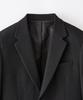 STCO Twill Brushed Blazer_Black (Relaxed Fit)_Sejwd03Nsb