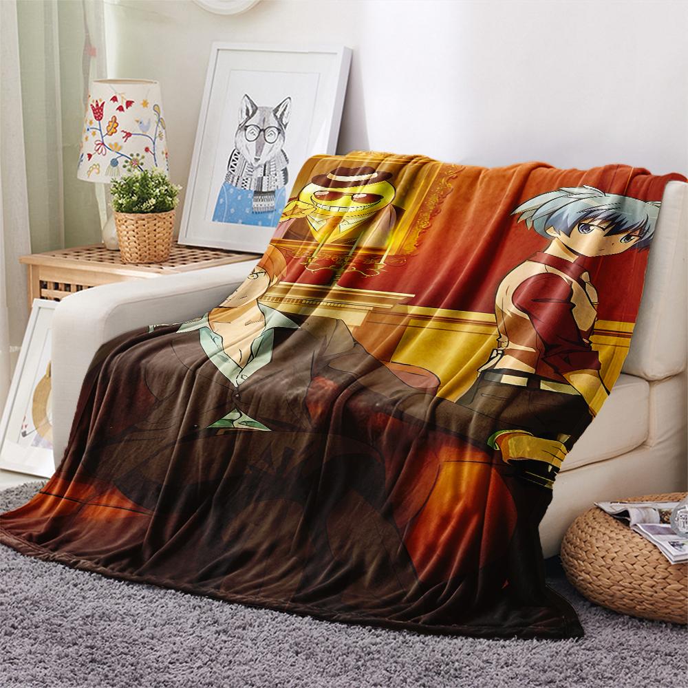 1 Stück Assassination Classroom Druck Flanelldecke, Hohe Qualität für alle Jahreszeiten, Heimdekoration, Wärme und Komfort, Perfekt für Weihnachtsgeschenke