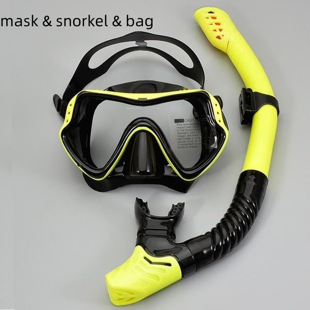 Professionelle Tauchmaske Schnorchelset Outdoor Tauchtrainingsausrüstung Silikon Tauchbrille Atemrohr Neu
