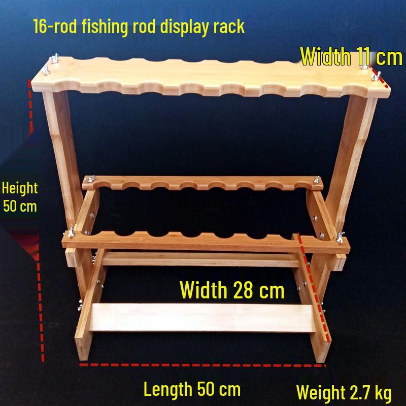Стойка для удилищ из бамбука - Вертикальная стойка для хранения 23/38/47 удилищ