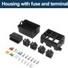 12V/24V 40A 4/5 Pin 6-Way Fuse Relay Box 4 Relay Holder Standard ATO Fuse Block with Free Assembly for Car Motorcycle Relays 5