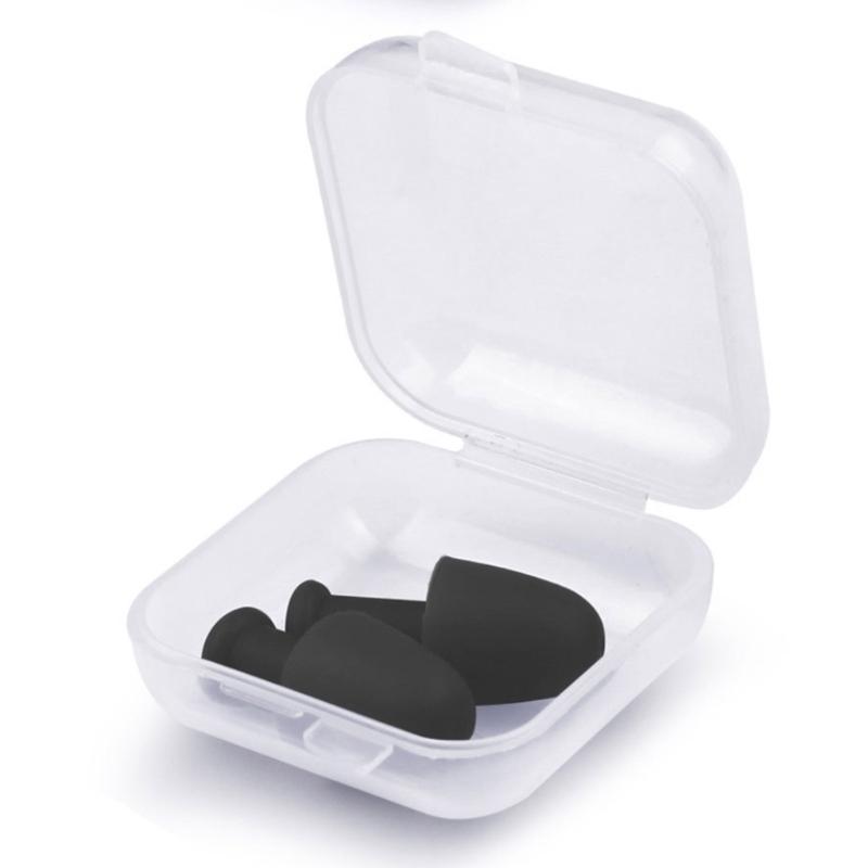 1Pair Soft Silicone Earplugs Waterproofs Swimming Earbuds Reusable Sounds block Earplugs for Swimming and Sleep