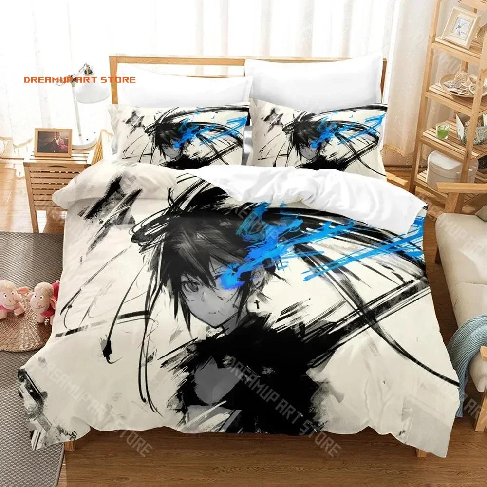 3D Print Black Rock Shooter Duvet Cover Single Double Size For Boys Girls Fashion Bedroom Decor Anime Bedding Set Soft Home